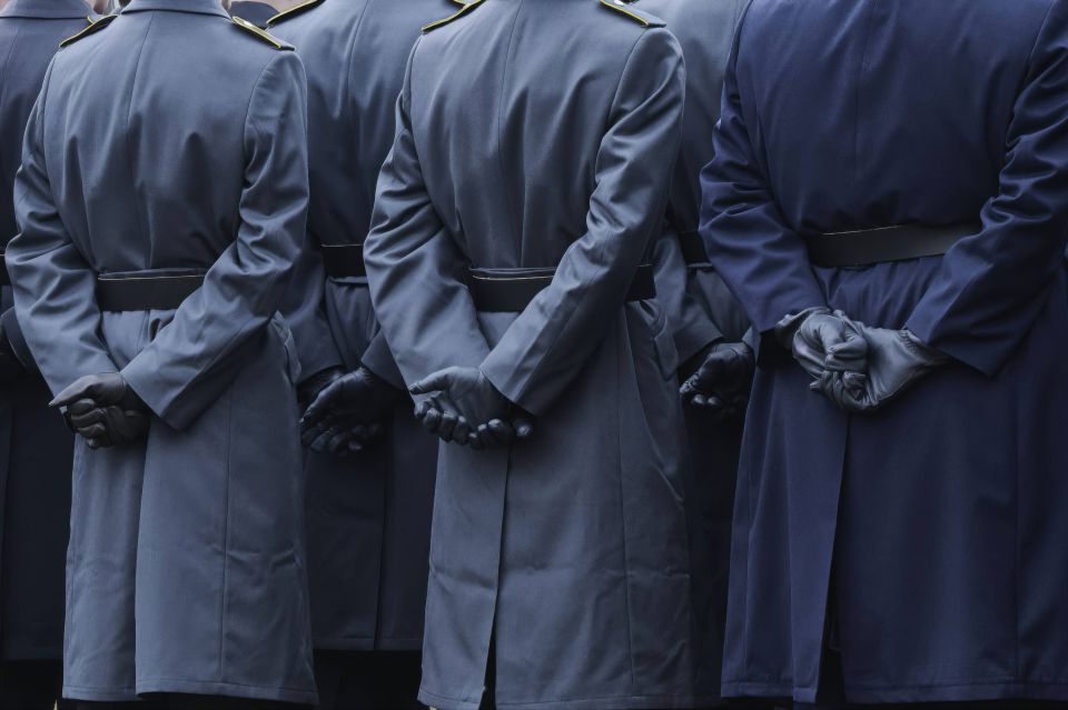 A View of Soldiers from Behind